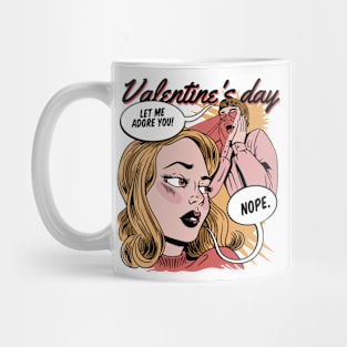 Comic style Valentine day art Mug